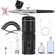 Photo 1 of Rexley Airbrush Kit - Auto Handheld Airbush Gun Rechargeable Airbrush Compressor Nail Airbrush Machine - Airbrush Set Portable Wireless Air Brush for Nail Art Barber Makeup Model Painting Cake Decor…