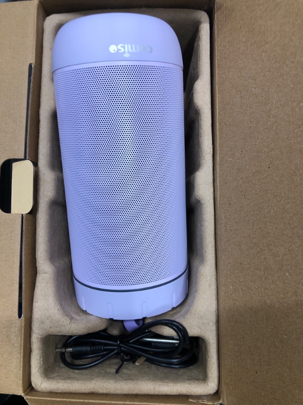 Photo 1 of comiso Waterproof Bluetooth Speaker IPX7, 25W Wireless Portable Speakers Loud Sound Strong Bass Stereo Pairing 36 Hours Playtime, Bluetooth 5.0 Built in Mic for Calls Pink Rose Gold