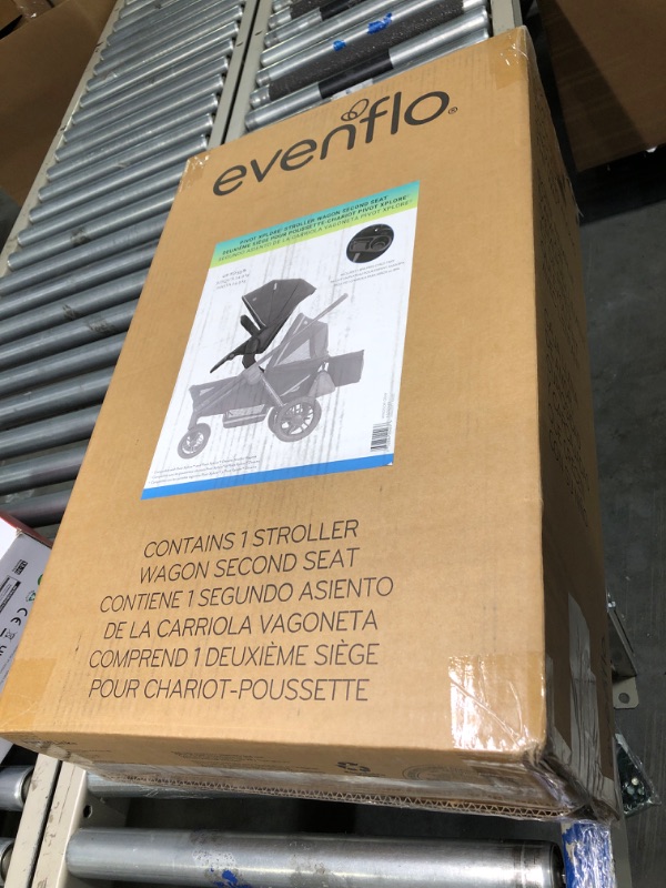 Photo 2 of Evenflo Pivot Xplore Stroller Wagon Second Seat (Windsor Gray)