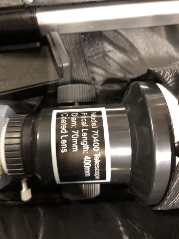 Photo 11 of ***ONE OF THE LENSES IS BROKEN*** *** NOT FUNCTIONAL**** SELLING AS PARTS*****

Telescope for Kids and Beginners - 70mm Aperture 400mm - AZ Mount Astronomical Refracting Telescope for Adults Beginners, with Carry Bag, Phone Adapter and Wireless Remote, As