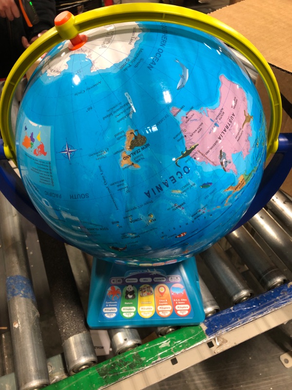 Photo 6 of Educational Insights GeoSafari Jr. Talking Interactive Globe with Talking Pen for Kids, Featuring Bindi Irwin, Gift for Boys & Girls, Ages 4+