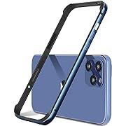 Photo 1 of New Aluminum Frame Metal Bumper Frame Slim Hard Case Cover for iPhone15 Pro, Metal Frame Armor with Soft Inner Bumper, Raised Edge Protection (Blue, 6.1" iPhone 15 pro)