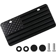 Photo 1 of American Front Flag License Plate, Custom Novelty Vintage Aluminum Metal 3D Pfenk License Plate Tag Vanity Gift Patriotic Embossed License Plate 6 x 12 inch, Black