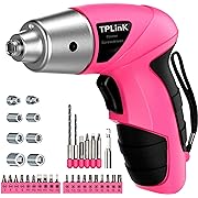 Photo 1 of Power Screwdrivers Set Pink, 36pc 3.6V USB Small Power Electric Screwdriver Set for Women. Cordless & Rechargeable with Driver Bit Set