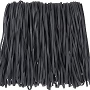 Photo 1 of AMUU Rubber Bands black Large 120 Pack size #117B (7" x 1/8") big Elastic Bands for Office Supply Trash Can File Folders Litter Box large strong Rubber Bands