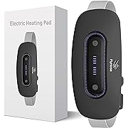 Photo 1 of Electric Heating Pad,Portable Cordless Menstrual Heating Pad with 4 Heat Levels and 4 Massage Modes, Fast Large Heating Belly Wrap Belt, Heating Pad for Cramps,Back Pain Relief (Black)