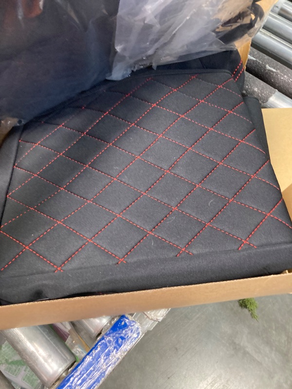 Photo 1 of Coverado Front Car Seat Covers, 2 Pack Car Seat Protector, Neoprene Car Seat Covers, Waterproof Seat Cushion, Driver Black Seat Covers Universal Fit for Most Cars Trucks Vans SUV(Black&Red)