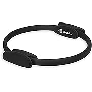 Photo 1 of Gaiam Pilates Ring 15" Fitness Circle - Lightweight & Durable Foam Padded Handles | Flexible Resistance Exercise Equipment for Toning Arms, Thighs/Legs & Core, Black