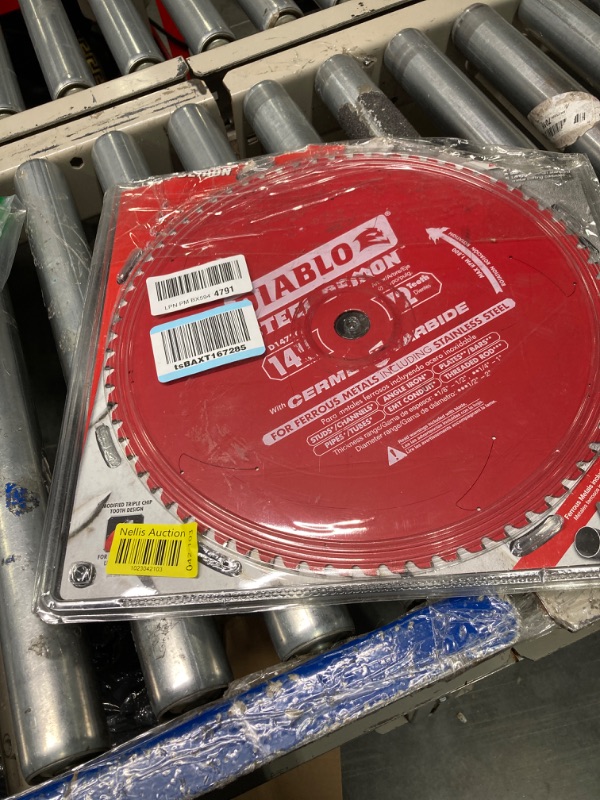 Photo 2 of Diablo D1472CF 14-inch Steel Demon 72T Cermet II Carbide Ferrous Metal Saw Blade