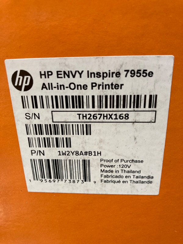 Photo 3 of HP Envy Inspire 7955e Wireless Color All-in-One Printer with Bonus 6 Months Instant Ink with HP+ (1W2Y8A)