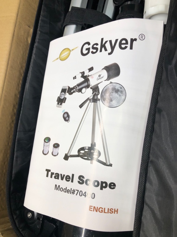 Photo 1 of Gskyer Telescope, 70mm Aperture 400mm AZ Mount Astronomical Refracting Telescope for Kids Beginners - Travel Telescope with Carry Bag, Phone Adapter and Wireless Remote