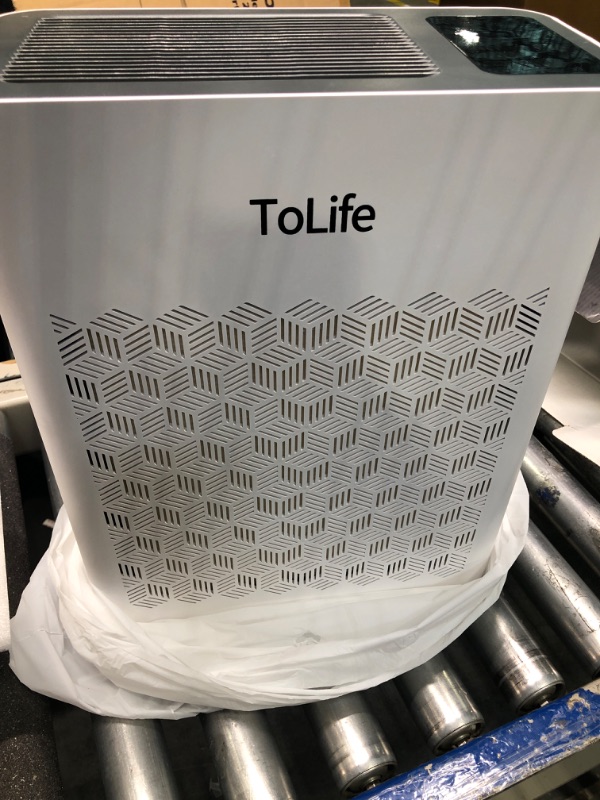 Photo 3 of **FOR PARTS**ToLife Air Purifiers for Home Large Room Up to 1095 Ft² with PM 2.5 Display Air Quality Sensor, Auto Mode, Timer, HEPA Air Purifier for Bedroom Filters Smoke, Pollen, Pet Dander, Allergies, White…