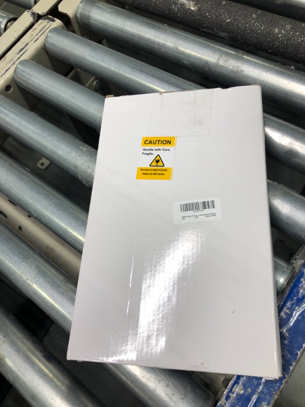 Photo 1 of OWBIA Lighted LED Handheld Mirror with Linear Light, Battery-Operated Portable Makeup Mirror, Black