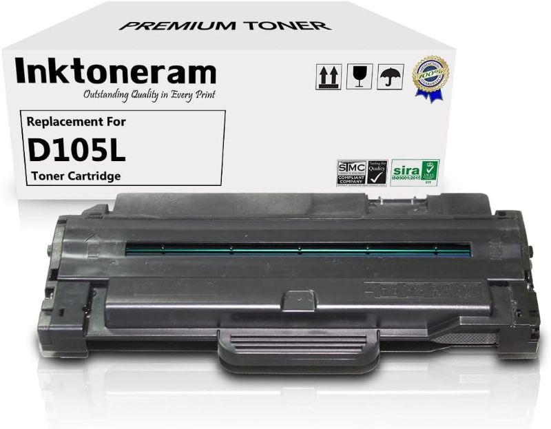 Photo 1 of Compatible Toner Cartridge Replacement for Samsung D105L MLT-D105L MLTD105L ML-1910 ML-1915 ML-2525 ML-2525W ML-2545 ML-2580N SCX-4600 SCX-4623F SCX-4623FN SF-650 SF-650P (Black)
