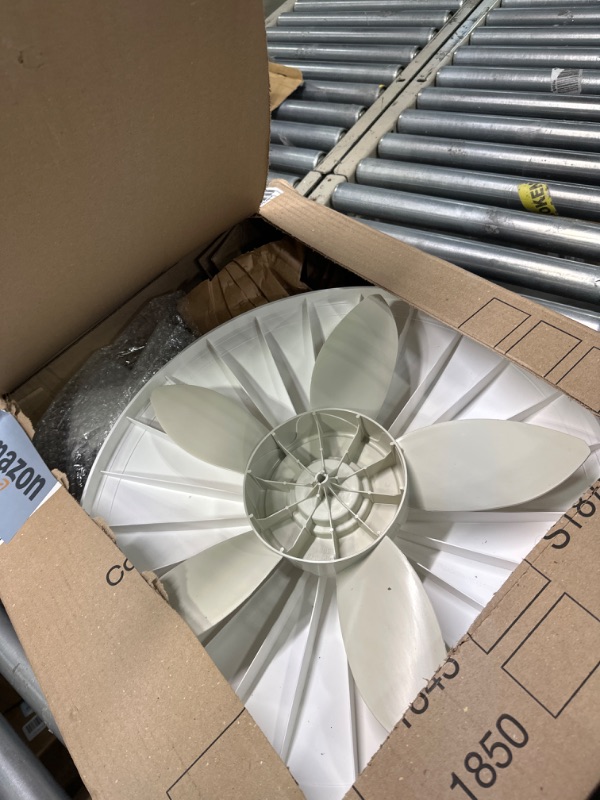 Photo 2 of **FOR PARTS**, White 1820 18? Elegance & Performance Adjustable Pedestal Features Oscillating Movement Tilt-back Fan Head, 2.3