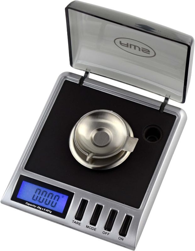 Photo 1 of Gemini 20 - Portable Precision Digital Milligram Scale, Jewelry and Gems Scale - (20g x 0.001g) - (Black) - AMERICAN WEIGH SCALES
