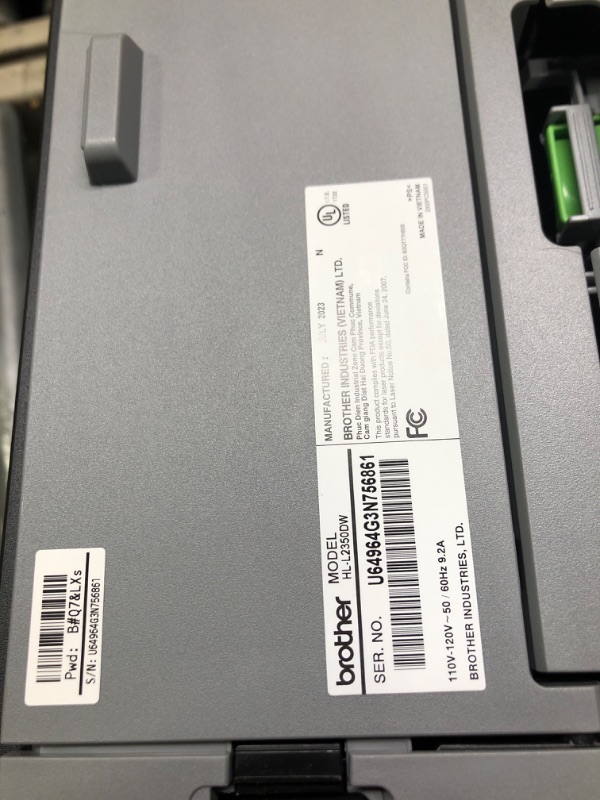 Photo 1 of Brother Hl-l2350dw Wireless Duplex Monochrome Compact Laser Printer