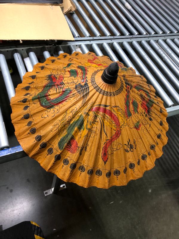 Photo 3 of **READ NOTES BEFORE PURCHASE**
Didiseaon 3 Pcs Bridal Paper Umbrella Cloth Parasol Umbrella Cosplay Costume Umbrella Chinese Traditional Umbrella Performance Props Chinese Decor Wooden Bridesmaid Silk Umbrella Multicolor