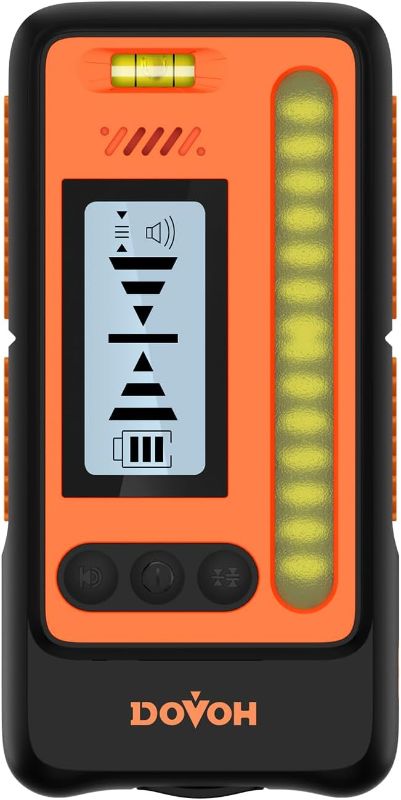 Photo 1 of DOVOH High Accuracy Laser Level Receiver : Laser Line Detector with Dual LCD Display Up to 197ft, Clamp Included, Loud Speaker, DR1