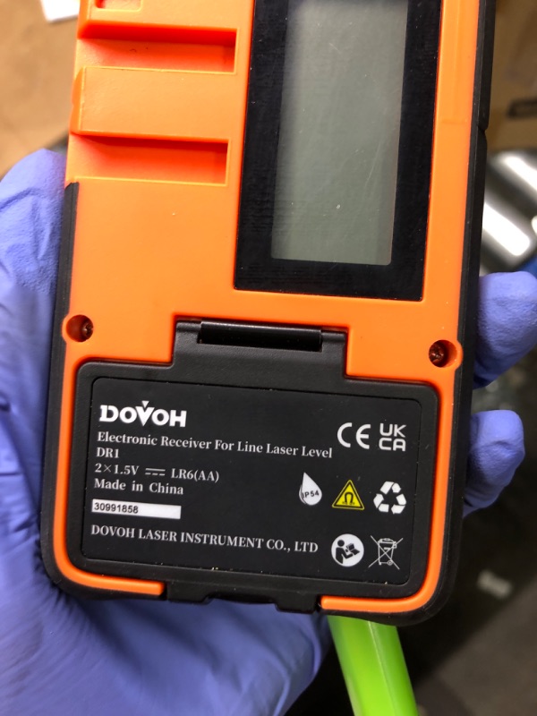 Photo 1 of DOVOH High Accuracy Laser Level Receiver : Laser Line Detector with Dual LCD Display Up to 197ft, Clamp Included, Loud Speaker, DR1