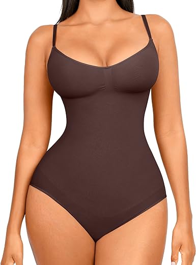 Photo 1 of FeelinGirl Shapewear Bodysuit Tummy Control Shapewear for Women Seamless Sculpting Body Shaper
