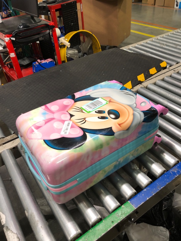 Photo 4 of FUL Disney Minnie Mouse 21 Inch Kids Rolling Luggage, Tie Dye Hardshell Carry On Suitcase with Wheels, Multi (FCGL0030SAMEC-634)