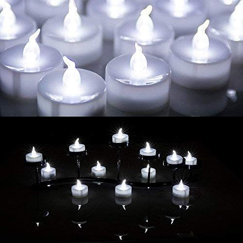 Photo 1 of AGPtek® 24 PCS LED Tealights Battery-Operated flameless Candles Lights For Wedding Birthday Party - White