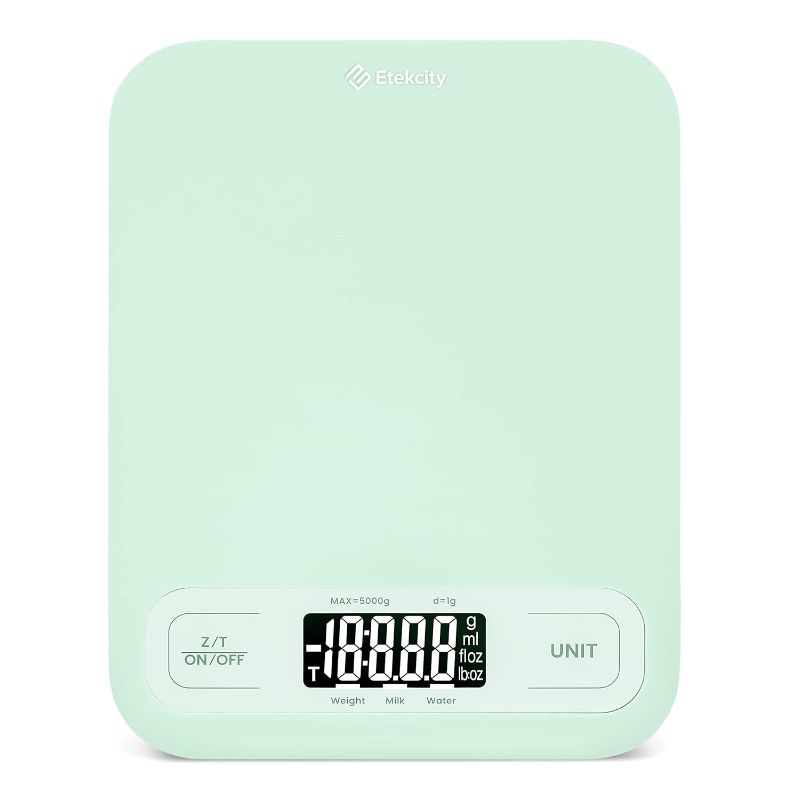 Photo 1 of Etekcity Food Kitchen Scale, Digital Grams and Ounces for Weight Loss, Baking, Cooking, Keto and Meal Prep, Large, Green