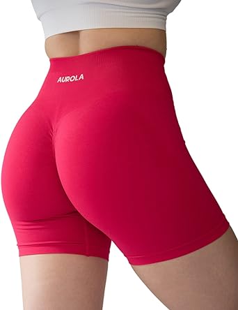 Photo 1 of AUROLA Intensify Workout Shorts for Women Seamless Scrunch Short Gym Yoga Running Sport Active Exercise Fitness Shorts