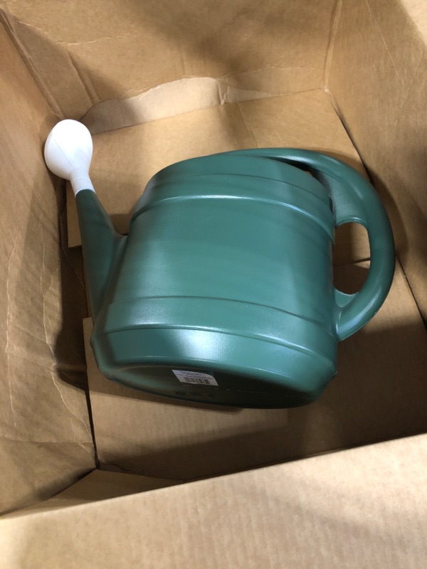 Photo 1 of 2 Gallon Plant Watering Can - Large Plastic Garden Water Pot for Indoor Outdoor Plants Flowers by The HC Companies Green
