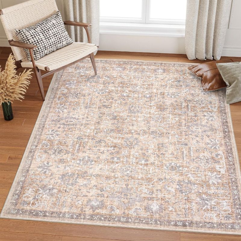 Photo 1 of ** similar to image**
Valenrug Area Rug 5x7 - Machine Washable Rug, Stain-Resistant Living Room Rug, Home Decor Area Rug(TPR84-Sienna/Grey/Pink, 5'x7')
