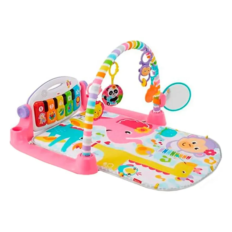 Photo 1 of Fisher-Price Deluxe Kick & Play Piano Gym, Pink
