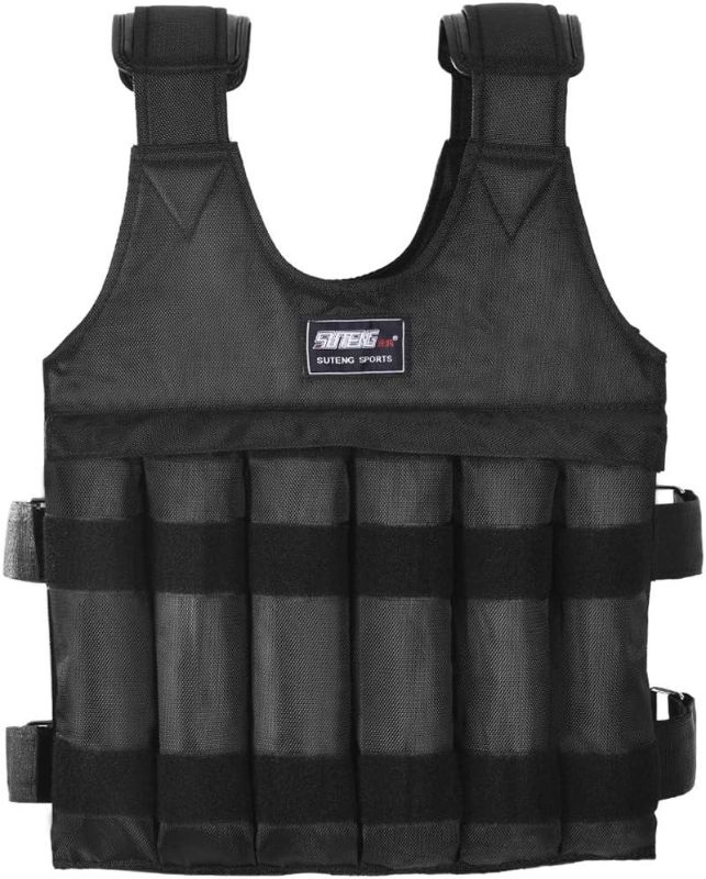 Photo 1 of ***VEST ONLY*** 
BLACKOBE 110LB Adjustable Weighted Vest, Weighted Vest Workout Equipment
