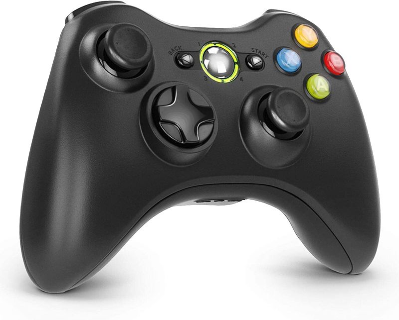 Photo 1 of Etpark Wireless Controller for Xbox 360, Xbox 360 Joystick Wireless Game Controller for Xbox 360 & Slim Console and PC Windows XP/7/8/10(Black)
