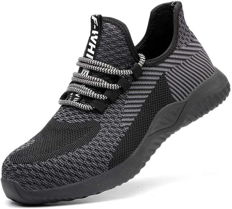 Photo 1 of Breathable Flying Woven Anti-Smashing Shoes, Light and Comfortable Anti-Pressure Anti-Puncture Anti-Collision Work Shoes, Soft and Wear-Resistant Sports Shoes***SIZE: MEN:7/WOMEN 8.5***STOCK PHOTO SIMILAR ITEM*****USED*** 