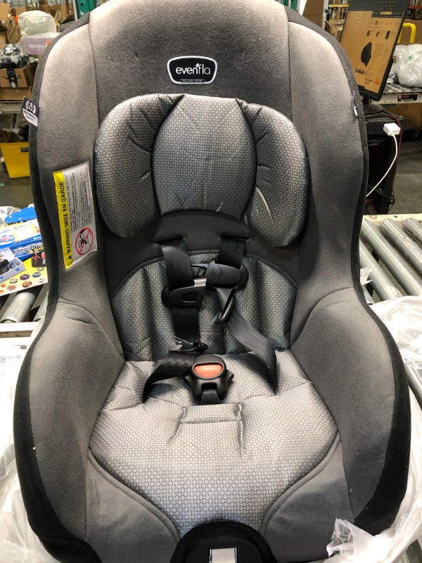 Photo 2 of Evenflo Tribute LX 2-in-1 Lightweight Convertible Car Seat, Travel Friendly (Saturn Gray)