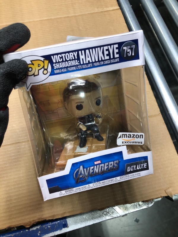 Photo 1 of Funko Pop! Deluxe Marvel: Avengers Victory Shawarma Series - Hawkeye, Amazon Exclusive, Figure 3 of 6