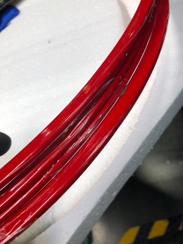 Photo 1 of Automotive Alloy Wheel Rim Protector - Covering The Entire Rim of The Wheel hub - Strips for Curb Rash Prevention - Set of 4 Rim Protector Easy to Install(19'',Red) 19'' Red