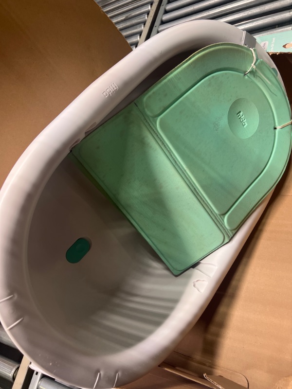 Photo 1 of 4-in-1 Grow-with-Me Bath Tub by Frida Baby Transforms Infant Bathtub to Toddler Bath Seat with Backrest for Assisted Sitting in Tub