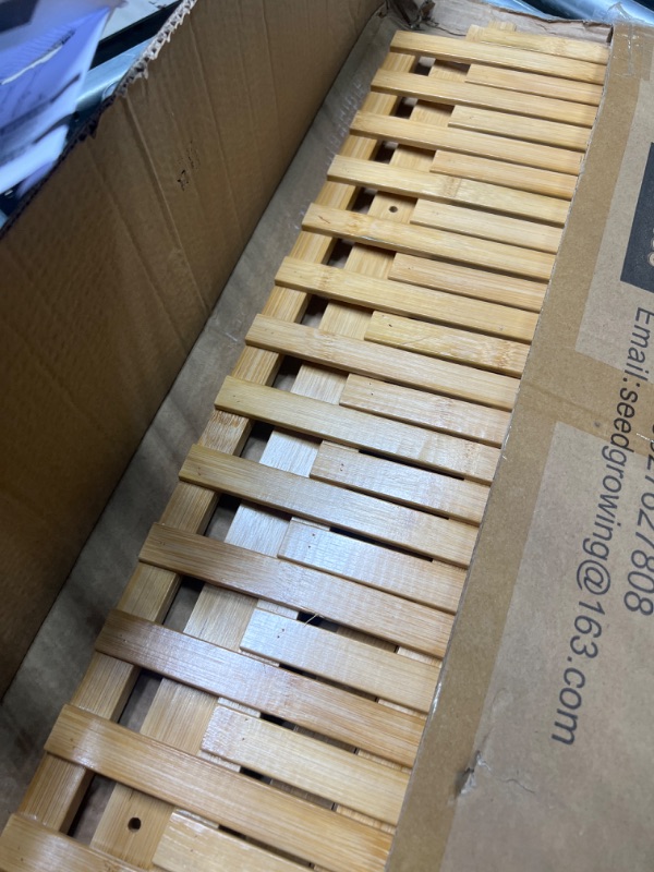 Photo 1 of 2 Tier Bamboo Hanging Shelf