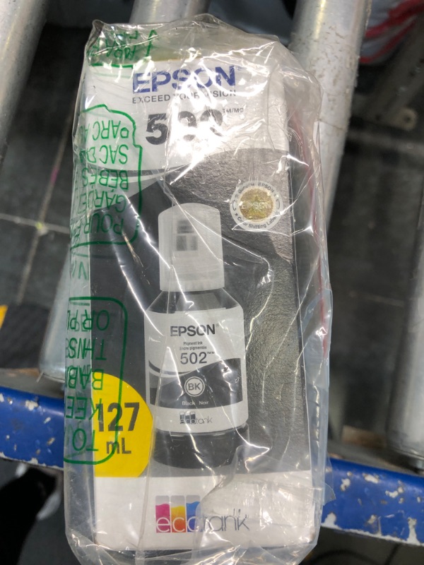 Photo 3 of EPSON T502 EcoTank Ink Ultra-high Capacity Bottle Black (T502120-S) for select Epson EcoTank Printers Black Bottle