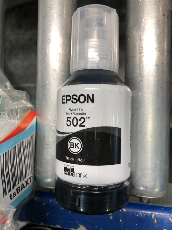 Photo 2 of EPSON T502 EcoTank Ink Ultra-high Capacity Bottle Black (T502120-S) for select Epson EcoTank Printers Black Bottle