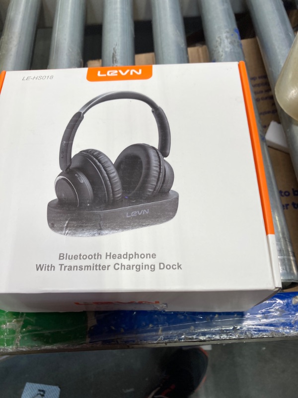 Photo 2 of LEVN Wireless Headphones for TV Watching, TV Headphones Wireless for Seniors with TV Transmitter Charging Base, Hearing-impaired, No Audio Delay Blutooth Headphones, Plug and Play, Gifts for Elderly LE-HS018