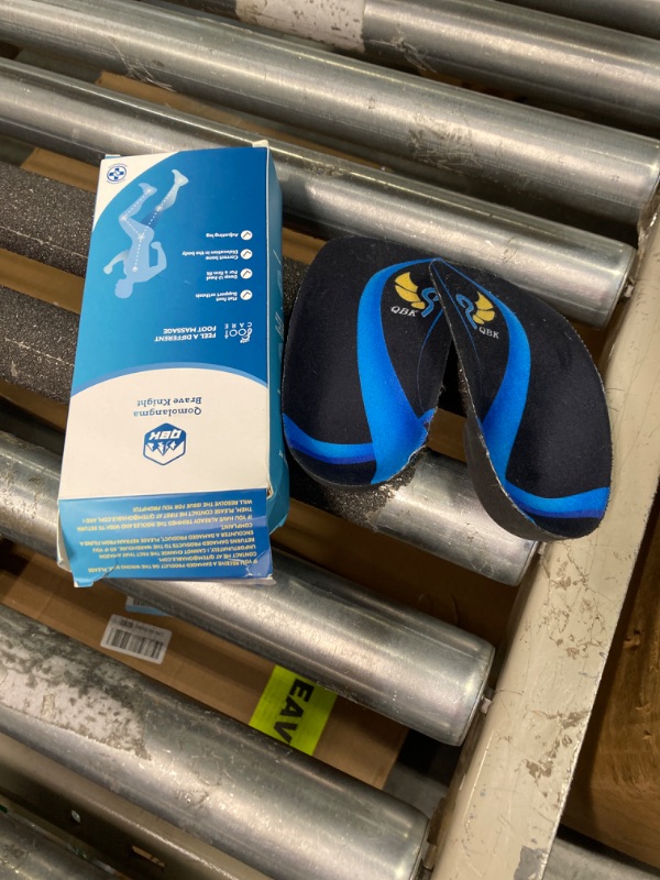 Photo 2 of 3/4 Arch Support Insoles for Women/Men,QBK Orthotics Shoe Insoles High Arch Supports Shoe Insoles for Plantar Fasciitis, Flat Feet, Over-Pronation,Height Increase Insoles, Heel Cushion Inserts?M Blue M:(Men6.5-8.5/Women7.5-9.5)