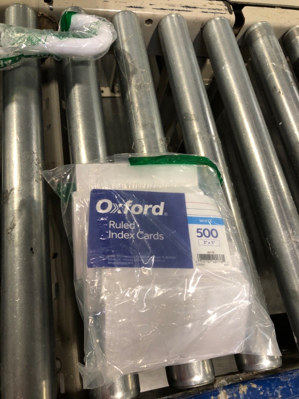 Photo 2 of Oxford Index Cards, 500 Pack, 3x5 Index Cards, Ruled on Front, Blank on Back, White, 5 Packs of 100 Shrink Wrapped Cards (40176)