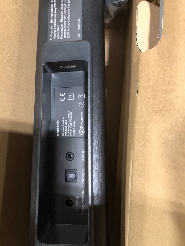 Photo 1 of BESTISAN Sound bar, 21-Inch Wired &Wireless Stereo Soundbar for TV, Bluetooth 5.0, Three Equalizer Modes Sound Bars, Treble/Bass Adjustable, Wall Mountable, HDMI ARC/Aux/Optical/Coaxial Connection