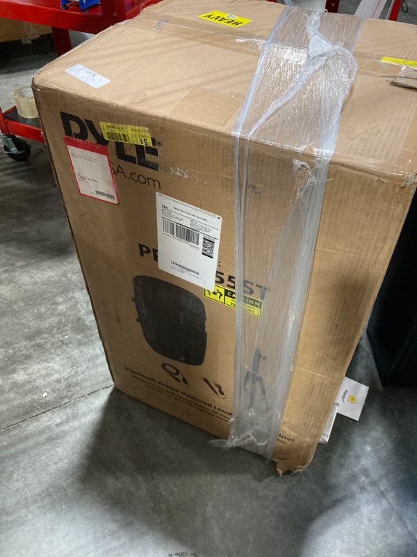 Photo 1 of Pyle PPHP155ST Wireless Portable PA Speaker System, Black, 15" & Universal Speaker Stand Mount Holder Heavy Duty Tripod w/Adjustable Height from 40” to 71” and 35mm Compatible Insert 1 Speaker + Holder
