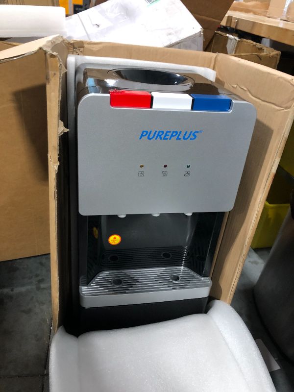 Photo 1 of ***DAMAGED***
Water Coolers 5 Gallon Top Load,Hot/Cold Water Cooler Dispenser, Innovative Slim Design Energy Saving Freestanding with Child Safety Lock for Home or Office Black