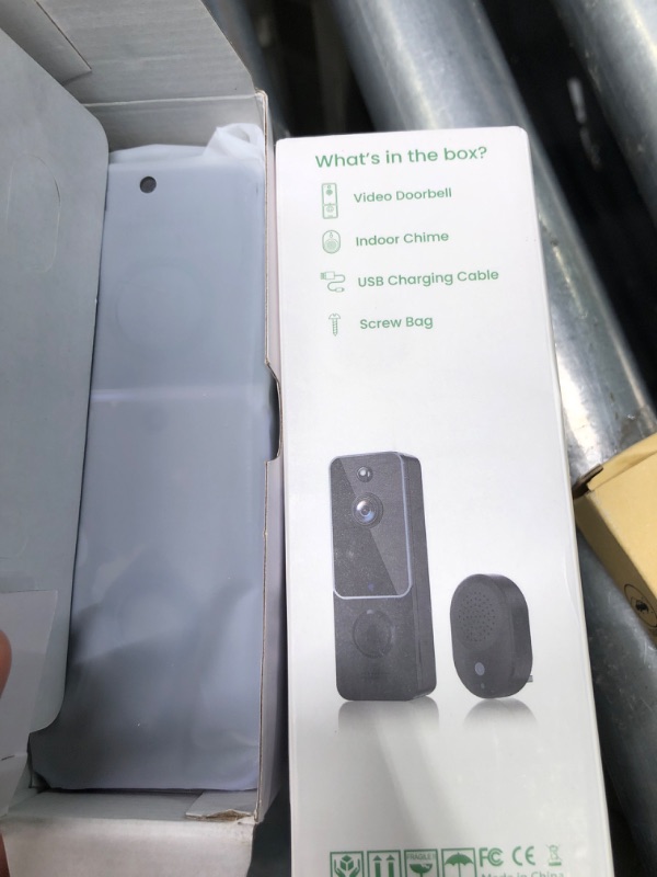 Photo 2 of Aiwit Doorbell Camera Wireless, Indoor/Outdoor Surveillance Cam, Battery Powered, Included Chime Ringer, Live View, AI Smart Human Detection, 2-Way Audio, 2.4G WiFi, HD Night Vision, Cloud Storage