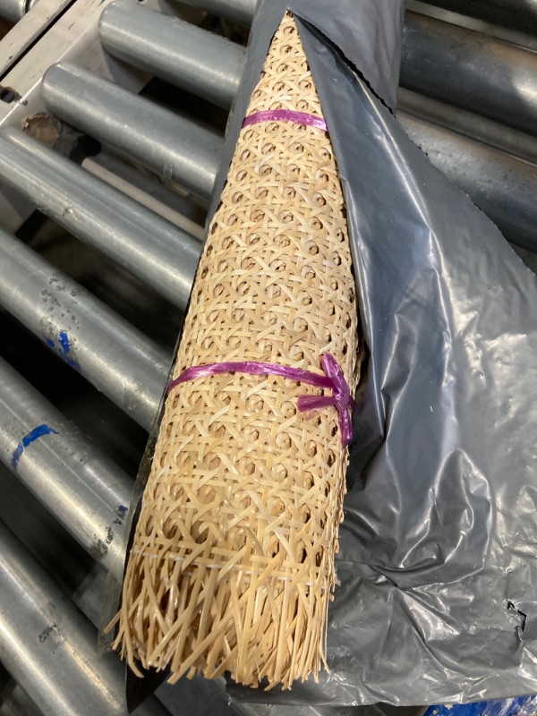 Photo 2 of 18" Widthx6.58Feet Natural Rattan Webbing Roll 18,Rattan Cane Webbing Roll,Rattan Webbing Sheet,Rattan Webbing for Furniture Caning Projects,Rattan Webbing Kit,Rattan Mesh Webbing,Cane Rattan Webbing 18"width 6.56 Feet